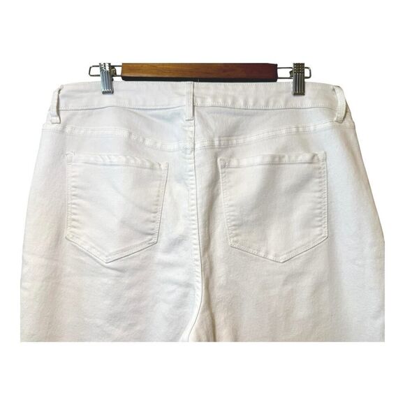 Old Navy Super Skinny White Ankle Jeans Size 14 - Picture 10 of 10